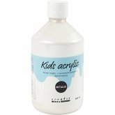 Creativ Company Acrylfarbe Metallic, Metallic, Weiß, 500 ml/ 1 Fl. Creativ Company Acrylfarbe Metallic, Metallic, Weiß, 500 ml/ 1 Fl.