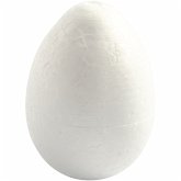 Creativ Company Styropor-Eier, H 10 cm, Weiß, 25 Stk