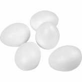 Creativ Company Styropor-Eier, H 8 cm, Weiß, 50 Stk