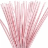 Creativ Company Chenilledraht, L 30 cm, Dicke 6 mm, Rosa, 50 Stk