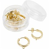 Creativ Company Creolen-Ohrringe, D 15 mm, Dicke 3 mm, vergoldet, 2x2 Paar Creativ Company Creolen-Ohrringe, D 15 mm, Dicke 3 mm, vergoldet, 2x2 Paar