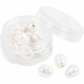 Creativ Company Süßwasserperlen, Längs perforiert, D 9-11 mm, Lochgröße 2 mm, Perlmutt, 13 Stk Creativ Company Süßwasserperlen, Längs perforiert, D 9-11 mm, Lochgröße 2 mm, Perlmutt, 13 Stk