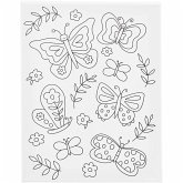 Creativ Company Mal-Leinwand mit Aufdruck, Schmetterlinge, T 1,6 cm, Größe 24x30 cm, 360 g, 1 Stk Creativ Company Mal-Leinwand mit Aufdruck, Schmetterlinge, T 1,6 cm, Größe 24x30 cm, 360 g, 1 Stk