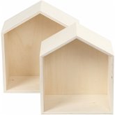 Creativ Company Aufbewahrungskästen Holz, Häuser, 2er Set Creativ Company Aufbewahrungskästen Holz, Häuser, 2er Set