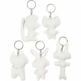 Creativ Company Schlüsselanhänger aus Stoff, H 6-10 cm, 5 Stk Creativ Company Schlüsselanhänger aus Stoff, H 6-10 cm, 5 Stk