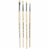 Creativ Company Nature Line Pinsel, Nr. 00+1+2+4, L 18,5-19 cm, B 5-7 mm, Flach, 4 Stk Creativ Company Nature Line Pinsel, Nr. 00+1+2+4, L 18,5-19 cm, B 5-7 mm, Flach, 4 Stk
