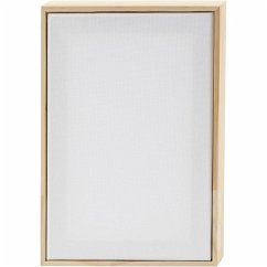 Cover Creativ Company Gespannte Leinwand mit Rahmen, Größe 15,8x23,8 cm, 280 g, Weiß, 1 Stk