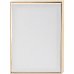 Cover Creativ Company Gespannte Leinwand mit Rahmen, A4, Größe 29,7x21 cm, 280 g, Weiß, 10 Stk