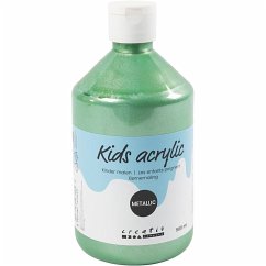 Cover Creativ Company Acrylfarbe Metallic, Metallic, Hellgrün, 500 ml/ 1 Fl.