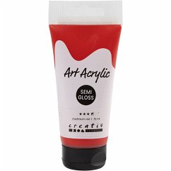 Cover Creativ Company Acrylfarbe, Mattglänzend, Halbdeckend, Kadmiumrot, 75 ml/ 1 Fl.