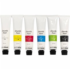 Cover Creativ Company Gouachefarbe, Standard-Farben, 6x20 ml