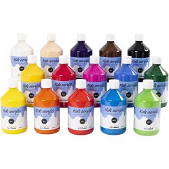 Cover Creativ Company Acrylfarbe Matt, sortierte Farben, 15x500 ml