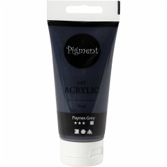 Cover Creativ Company Acrylfarbe, Mattglänzend, Transparent, Paynes-Grau, 75 ml/ 1 Fl.