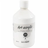 Creativ Company Acrylfarbe, Mattglänzend, Deckend, Weiß, 500 ml/ 1 Fl.