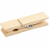 Creativ Company Holzklammer, L 7,2 cm, B 2 cm, 4 Stk Creativ Company Holzklammer, L 7,2 cm, B 2 cm, 4 Stk