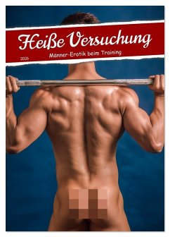 Cover Heiße Versuchung - Männer-Erotik beim Training (Tischkalender 2026 DIN A5 hoch), CALVENDO Monatskalender