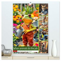Cover When animals do the job - Animal career days with a twist (High Quality Premium Wall Calendar 2026 DIN A2 portrait),CALVENDO 12 Month Wall Calendar