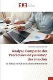 Analyse Comparée des Procédures de passation des marchés