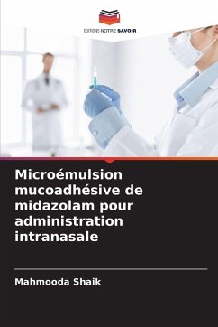 Cover Microémulsion mucoadhésive de midazolam pour administration intranasale