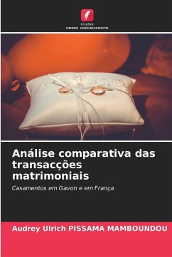 Cover Análise comparativa das transacções matrimoniais