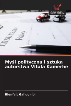 Cover My¿l polityczna i sztuka autorstwa Vitala Kamerhe
