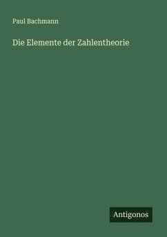Cover Die Elemente der Zahlentheorie