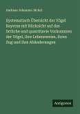 Systematisch Übersicht der Vögel Bayerns mit Rücksicht auf das örtliche und quantitavie Vorkommen der Vögel, ihre Lebensweise, ihren Zug und ihre Abänderungen