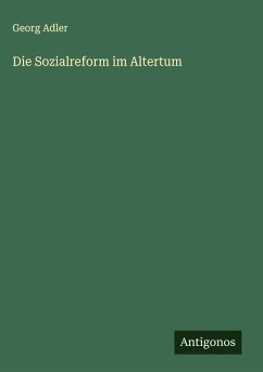 Cover Die Sozialreform im Altertum