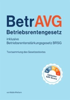 Cover Betriebsrentengesetz (BetrAVG) und Betriebsrentenstärkungsgesetz (BRSG) inklusive bAV-Score