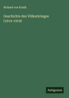 Cover Geschichte des Völkerkrieges (1914-1919)