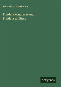 Cover Friedenskongresse und Friedensschlüsse