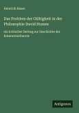 Das Problem der Gültigkeit in der Philosophie David Humes