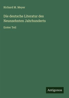 Die deutsche Literatur des Neunzehnten Jahrhunderts Cover Die deutsche Literatur des Neunzehnten Jahrhunderts