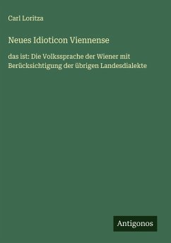 Cover Neues Idioticon Viennense