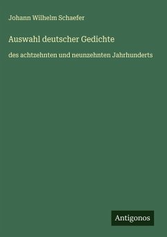 Cover Auswahl deutscher Gedichte