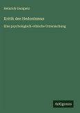 Kritik des Hedonismus Kritik des Hedonismus