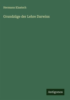 Cover Grundzüge der Lehre Darwins
