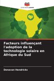 Facteurs influençant l'adoption de la technologie solaire en Afrique du Sud