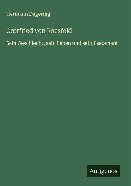 Gottfried von Raesfeld Gottfried von Raesfeld