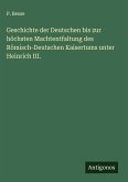 Geschichte der Deutschen bis zur höchsten Machtentfaltung des Römisch-Deutschen Kaisertums unter Heinrich III. Geschichte der Deutschen bis zur höchsten Machtentfaltung des Römisch-Deutschen Kaisertums unter Heinrich III.