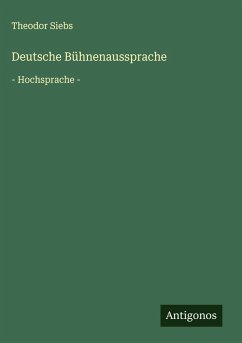 Cover Deutsche Bühnenaussprache