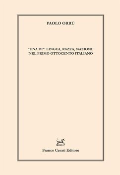 Cover 'Una di': lingua, razza, nazione nel primo Ottocento italiano