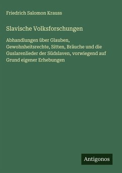 Cover Slavische Volksforschungen