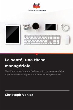 Cover La santé, une tâche managériale