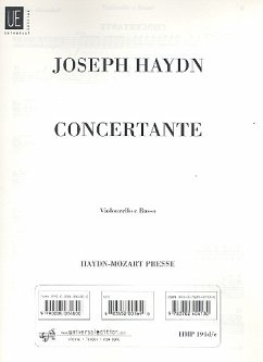 Cover Sinfonia concertante Hob.I:105 für Oboe, Fagott, Violine, Violoncello und Orchester Cello/Baß
