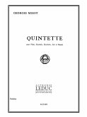 Quintette pour flűte, hautbois, clarinette, cor et basson partition de poche Quintette pour flűte, hautbois, clarinette, cor et basson partition de poche