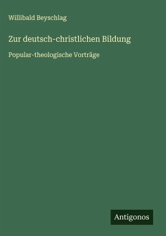 Cover Zur deutsch-christlichen Bildung