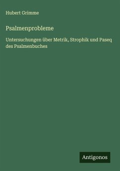 Psalmenprobleme - Grimme, Hubert