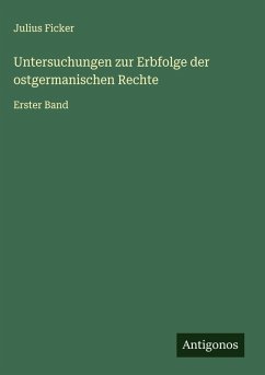 Cover Untersuchungen zur Erbfolge der ostgermanischen Rechte