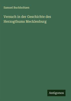 Cover Versuch in der Geschichte des Herzogthums Mecklenburg